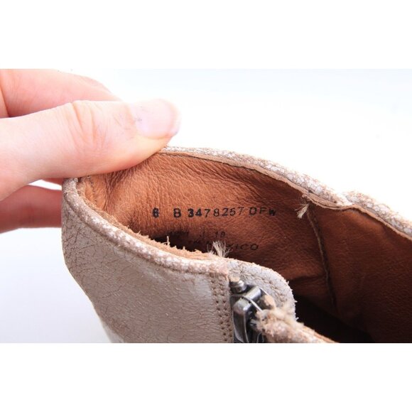 FRYE Carson Piping Bootie zip Up ankle boots leather womens shoes sz 6 B - Picture 15 of 15